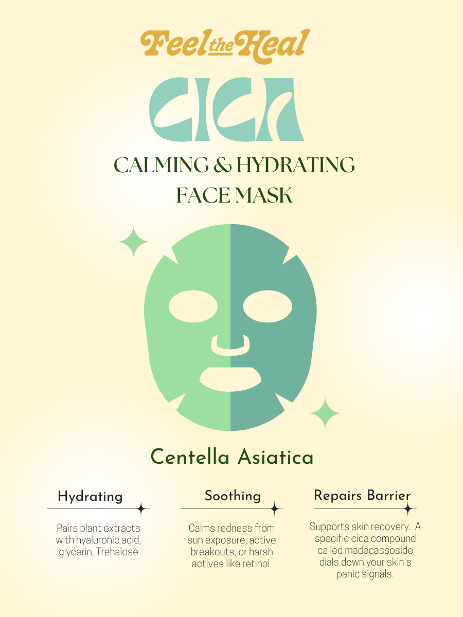 Cica Sheet Mask | Calming, Barrier Repair & Redness Relief Face Mask