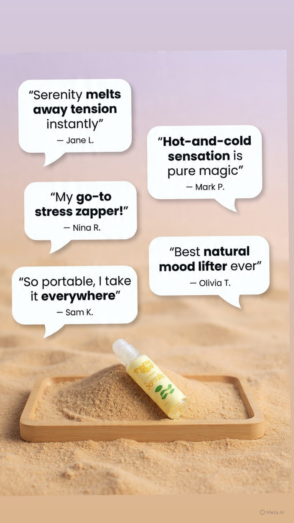 Serenity Roll On | Calming Aromatherapy Rollon | Stress Relief & Relaxation Support