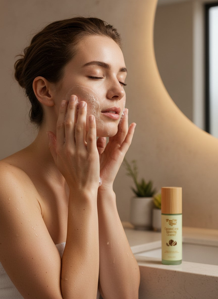Feel the Heal Coconut Lime Gel Cleanser | Gentle Hydrating Face Wash that Removes Makeup & Balances All Skin Types