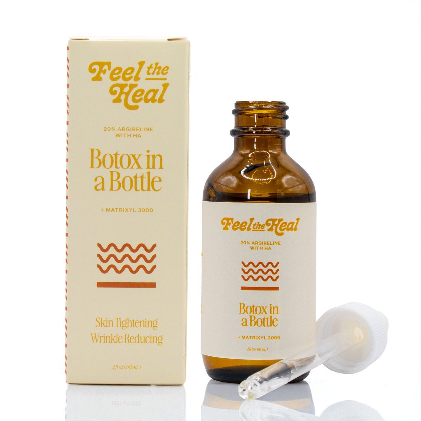 Feel the Heal Argireline Peptide Anti-Aging Face Serum | Firms, Hydrates & Reduces Fine Lines, Wrinkles & Expression Lines for All Skin Types