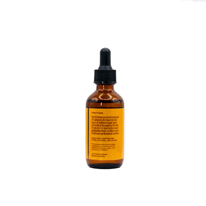 Brown glass bottle with black cap on a white background