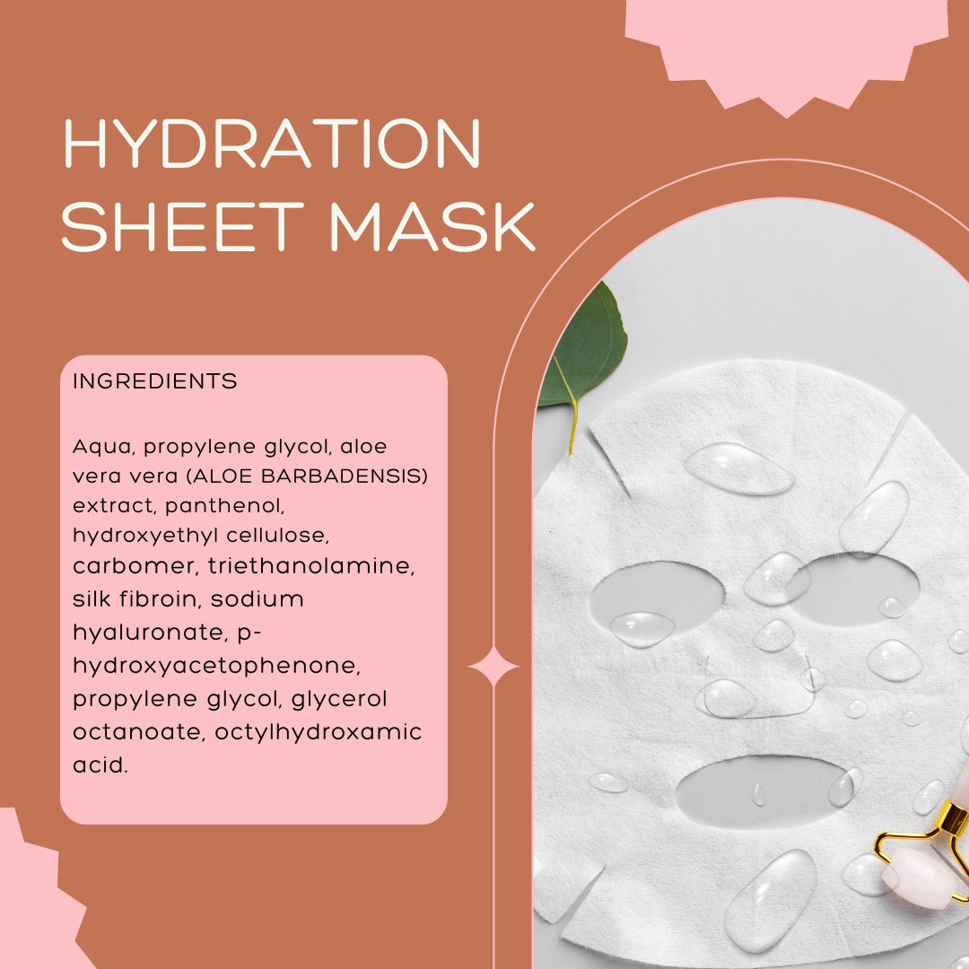 Hyaluronic Acid & B5 Sheet Mask | Hydrating & Plumping Face Treatment