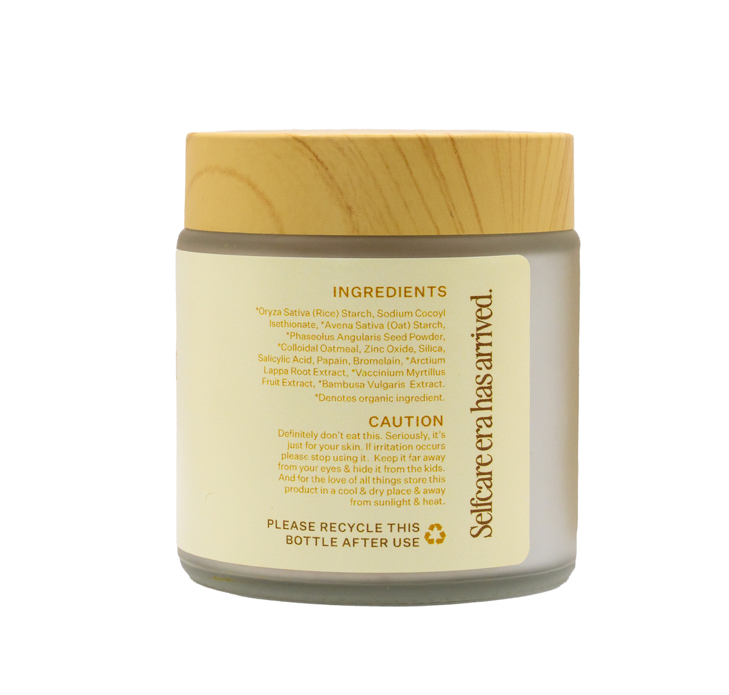 A jar of Softcare has arrived baby shampoo with a light wood-textured cap and a cream-colored label, shown against a plain white background.
