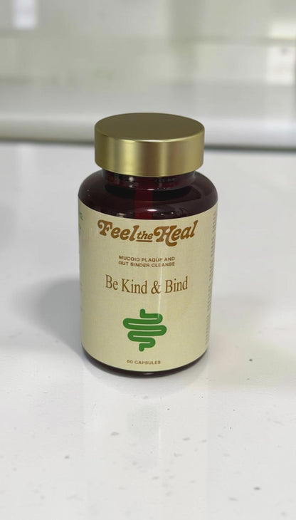 Gut Binder Capsules | Toxin & Die-Off Binder for Parasite Cleanse & Gut Detox (60 ct)