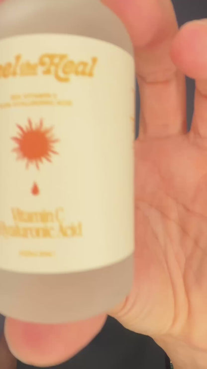Hyaluronic Acid & Vitamin C Serum | Hydrating & Brightening Face Serum