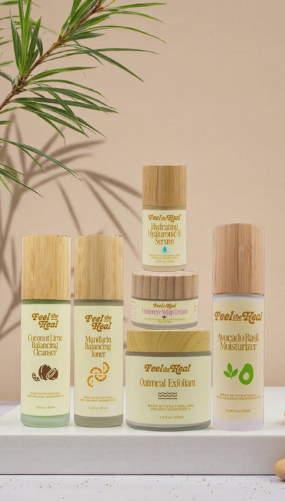 Complete Natural Skincare Set | Full-Face Routine Kit for Glowing, Healthy Skin