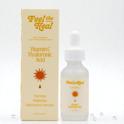 Hyaluronic Acid & Vitamin C Serum | Hydrating & Brightening Face Serum